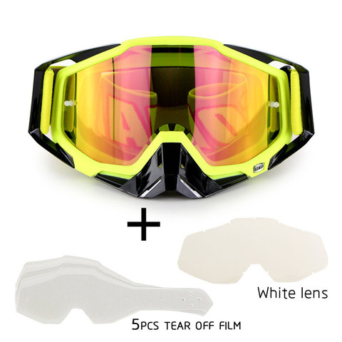 Conjunto de Gafas para casco de Motocross, Gafas para Motocross, todoterreno, a prueba de polvo ► Foto 1/6
