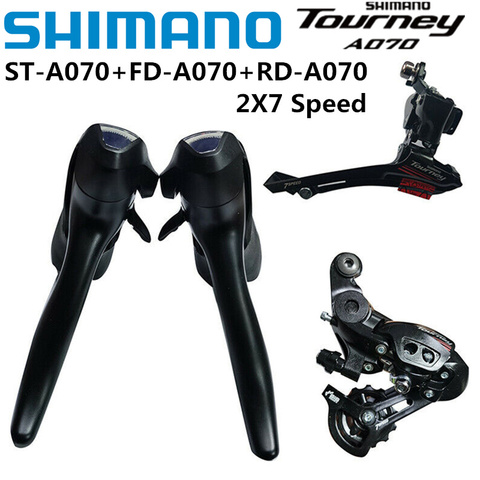 SHIMANO TOURNEY-palanca de cambios delantera y trasera para bicicleta de carretera, grupo de velocidades A070, 2x7, 14s ► Foto 1/6