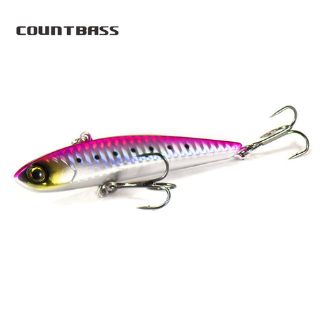 COUNTBASS 65mm 75mm 90mm cebo de vibración hundimiento pesca señuelo para el pescador de agua salada señuelo Lipless Crankbait duro Wobbler ► Foto 1/6