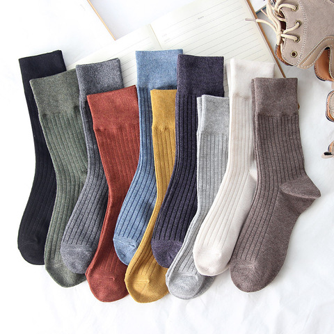 Jeseca-calcetines de punto de algodón para mujer, calcetín largo, Harajuku, estilo japonés, Vintage, para Otoño e Invierno ► Foto 1/6