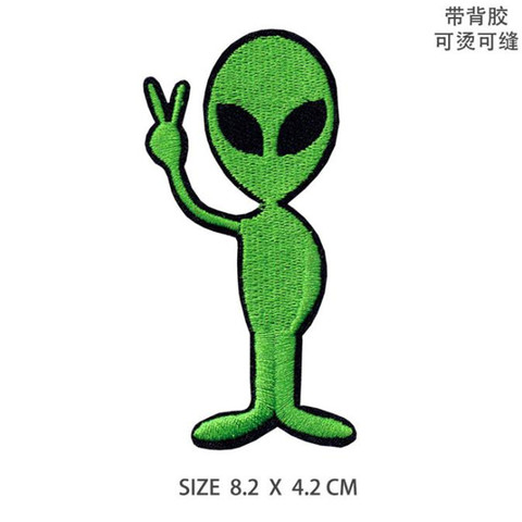 Espacio desconocido alienígena cohete extraño cosas UFO hierro parche para ropa Punk bordado DIY Parches Appliqu ► Foto 1/5
