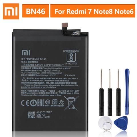 Batería de repuesto Original BN46 para Xiaomi Redmi Note 8, Note 8T, 8, Redmi 7, Redmi7, Note 6, 4000mAh ► Foto 1/6