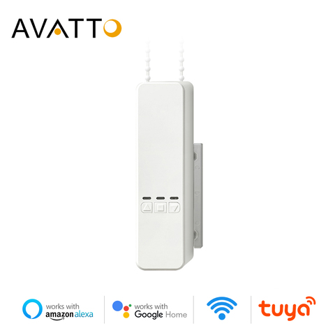 AVATTO-Persianas enrollables inteligentes, corredera motorizadas con wifi Tuya, control remoto por voz, motor obturador que funciona con Alexa y Google Home ► Foto 1/6