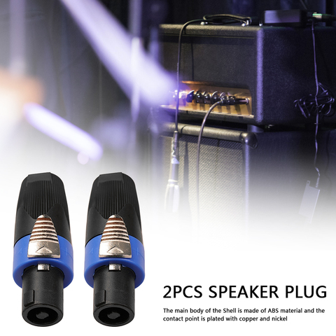 2 uds. De conectores para altavoces de Audio, suministros para escuchar música al aire libre, accesorios de 4 polos para Neutrik Speakon NL4FC ► Foto 1/6