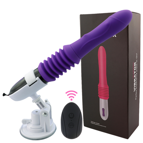 Máquina de sexo arma consolador vibrador grande automática abajo masajeador G-spot empuje retráctil coño adultos juguetes sexuales para mujeres ► Foto 1/6