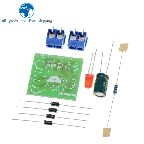 Rectificador de puente de CA a CC 1N4007, placa rectificadora de onda completa, módulo DIY ► Foto 1/6