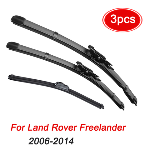 MIDOON-escobillas limpiaparabrisas para Land Rover Freelander 2 2006-2014, delanteras y traseras, 24 