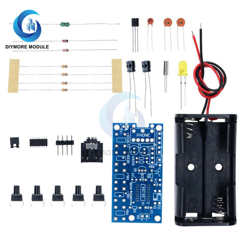 76-108MHZ FM Radio DIY Kit de Radio inalámbrico receptor de Audio 1,8-3,6 V circuitos electrónicos PCB para el aprendizaje de soldadura ► Foto 1/6