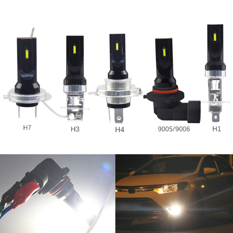 Bombilla Led H7 H11 H8 9005 HB3 9006 HB4, luces antiniebla de coche, 1860 Chips, 6000K, luz antiniebla blanca para coche, 1 ud. ► Foto 1/6