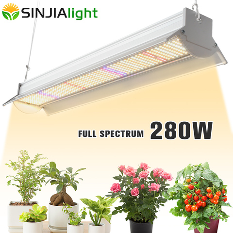 Luz LED de cultivo de espectro completo, tablero de 280 LED, lámpara de cultivo de plantas, fitolamp para flores de interior, vegs, tienda de cultivo, invernadero, 560 W ► Foto 1/6