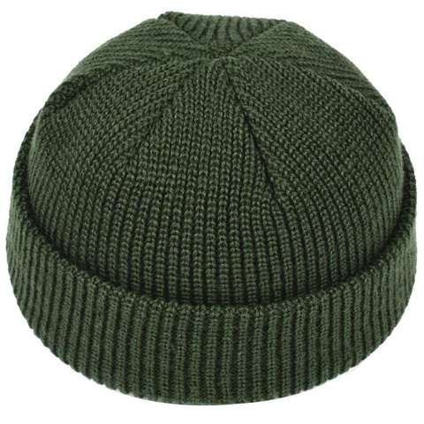 Gorro de lana para hombre, gorro de lana para invierno, estilo marino, Retro, cálido, Color sólido, Unisex ► Foto 1/6