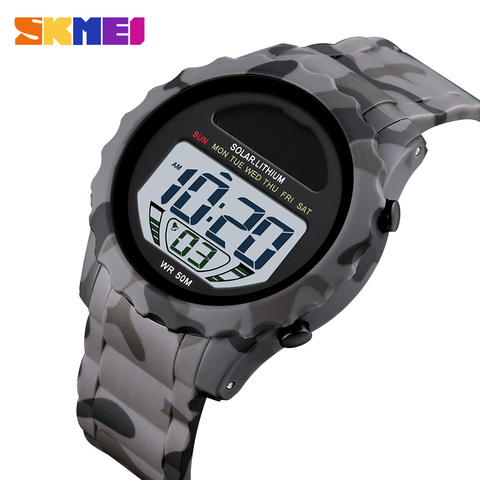 SKMEI-reloj deportivo para hombre, cronógrafo electrónico, resistente al agua, 50Bar ► Foto 1/6