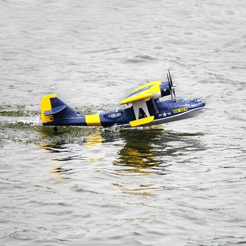 Modelo de construcción de Dron aeroplano RC PNP para niños, juguetes al aire libre de dynamon, PBY, Anna, V2, azul/gris, 1470mm, Wingspan, EPO, Seaplane ► Foto 1/6