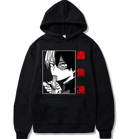 Sudadera con capucha de My Hero Academia para hombre, prenda deportiva Unisex con estampado de Anime japonés Shoto Todoroki, jersey de chándal informal de estilo Harajuku ► Foto 1/6