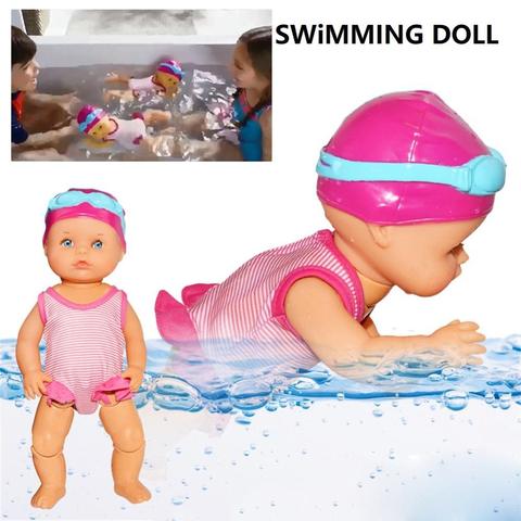 Muñeca de natación a prueba de agua, juguete para chico y niña, muñeca para el agua, muñecas eléctricas articuladas, muñecas movibles, el mejor juguete de regalo, regalo de Navidad ► Foto 1/6