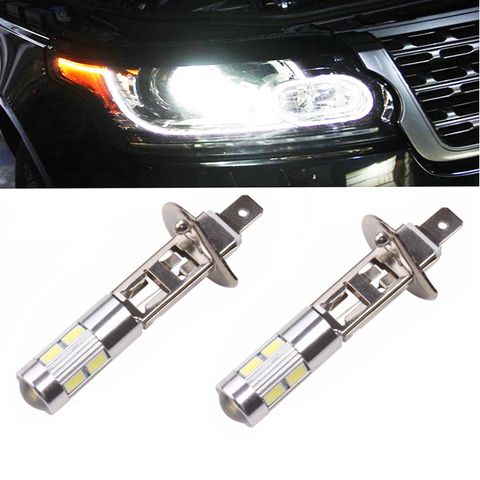 Lámpara LED H1 para coche, bombilla de luz antiniebla de circulación, accesorios para coche, 6000K DC 12V 5630 SMD 10 LED H1, 1 ud. ► Foto 1/6