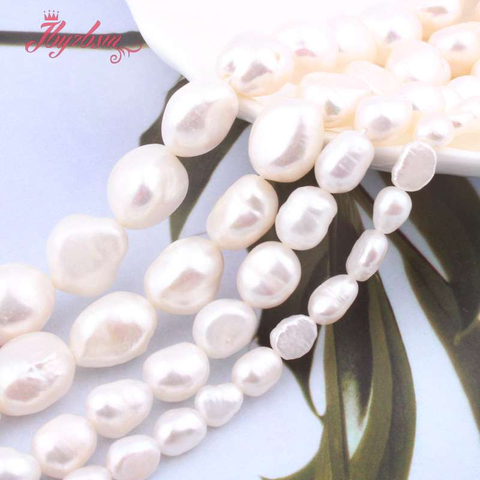 5-7/8-9/9-10/10-11mm perla de agua dulce patata blanca perlas sueltas de piedra Natural para mujeres DIY joyería hacer collar pulsera 15