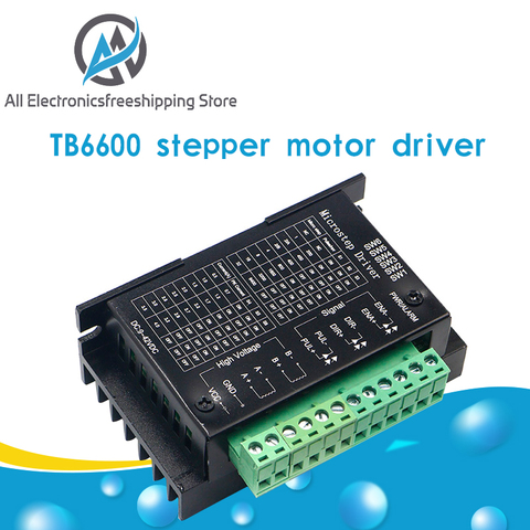 TB6600 controlador de Motor paso a paso 4A 9 ~ 42V TTL 32 Micro-paso CNC 1 eje nuevo 2 o 4 Fase de paso a paso Moto 42 57 86 ► Foto 1/6