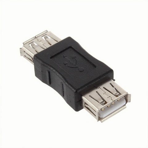 ¡En stock! Conector adaptador USB 2,0 tipo A hembra, convertidor F/F, novedad, venta al por mayor ► Foto 1/4