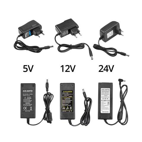 Adaptador de corriente AC/DC para proyector LED, de 5V transformador de iluminación, 12V, 24V, conector CC de 1A, 2A, 5A, 10A, 20A ► Foto 1/6