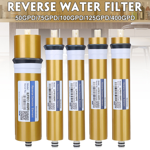 400GPD /125/100/75/50GPD Membrana de ósmosis inversa RO sistema de filtro de agua de reemplazo purificador de agua potable para el hogar Cocina ► Foto 1/6