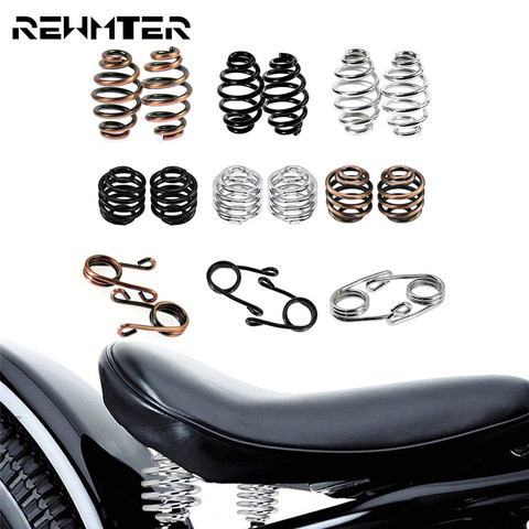 Kit de montaje de asiento individual de motocicleta, muelles de asiento de conductor, bronce/Negro/cromo para Harley Bobber Chopper, Sportster personalizado para Honda ► Foto 1/6