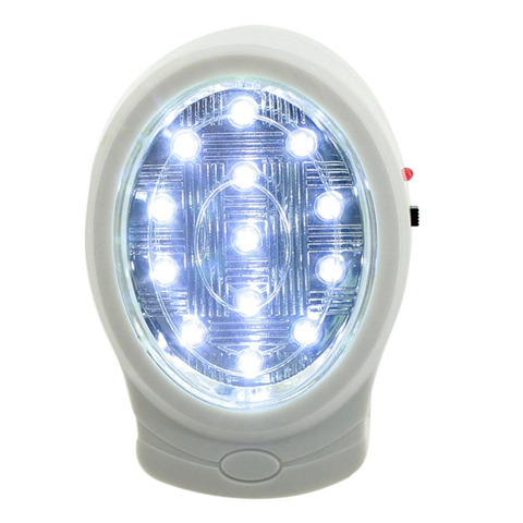 Luz LED recargable para el hogar, luz de emergencia potencia automática, Bombilla de corte de luz nocturna de 110-240V, enchufe de EE. UU., 2W, 13 LED ► Foto 1/6