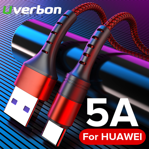 Cable USB tipo C 5A, Cable de carga rápida, supercarga para Huawei P20 P30 Mate 20, USB C, Cable de carga rápida para teléfono móvil Samsung ► Foto 1/6