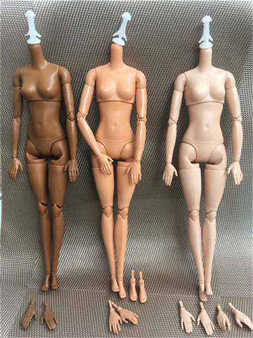 Desnudo con articulaciones muñecas Original cuerpo desnudo para muñecas reemplazar las manos pie Original chino marca Cuerpo FR/PP/es/BABI muñecas ► Foto 1/6