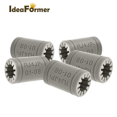 Piezas de impresora 3d, RJ4JP-01-08 de plástico LM8UU, 8mm, bola lineal, buje de Baearing para Anet A8 Prusa I3, 5/10 Uds. ► Foto 1/6