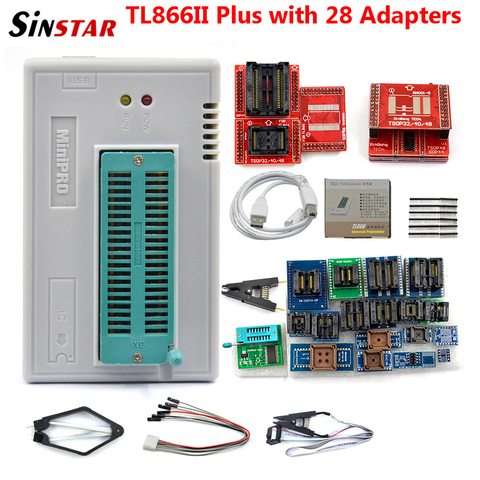 Sinstar más V10.41 Minipro TL866II más PROGRAMADOR USB apoyo 16000 + IC SPI Flash NAND EEPROM MCU PIC AVR de alta calidad ► Foto 1/6