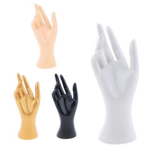 Guantes de mano de maniquí para mujer, joyería, pulsera, anillo para reloj, expositor, modelo para centro comercial, tienda de joyería y hogar ► Foto 1/6