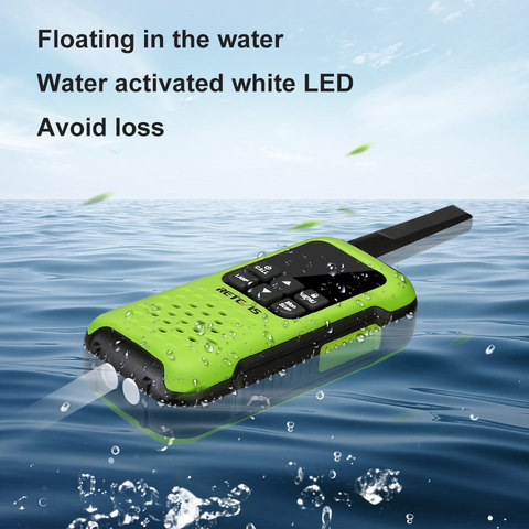 Retevis-walkie-talkie flotante RT649P, impermeable IP67, 2 uds., Radio bidireccional portátil PMR para pesca, esquí y Camping ► Foto 1/6