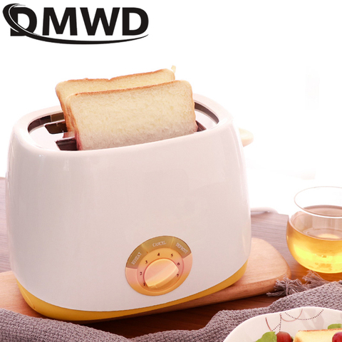 DMWD-sandwichera tostadora automática para 2 rebanadas, máquina de desayuno, máquina eléctrica para hornear, electrodomésticos de cocina ► Foto 1/3