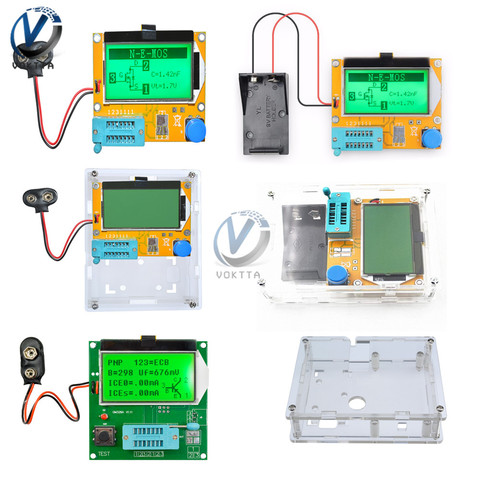 Medidor de capacitancia de pantalla Digital Mega328 LCR-T4, triodo de diodo, GM328A, LCD, LCR/PWM/ESR, MOS/PNP/NPN ► Foto 1/6