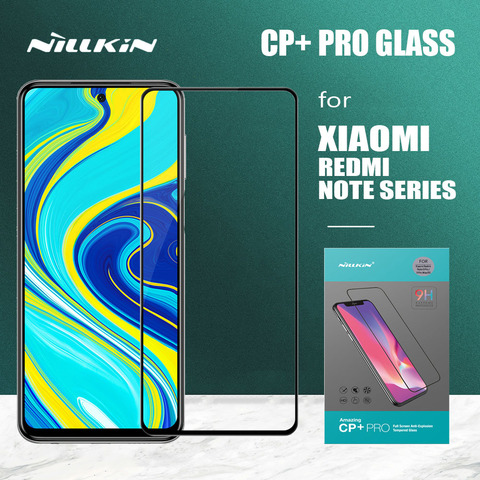 Nillkin para Xiaomi Redmi Nota 10 10 10 10s 9T 9 8 7 Pro Max 9S templado vidrio CP + PRO completa de la cubierta de Protector de pantalla para Redmi Note 9 Pro ► Foto 1/6