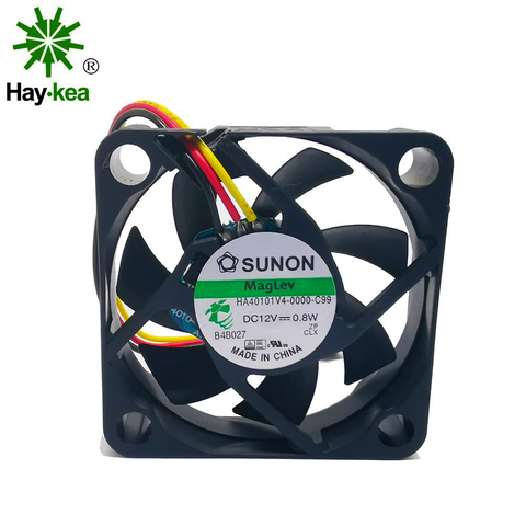 Para Sunon HA40101V4-0000-c99 4010 40MM 4CM 40*40*10 ventilador de refrigeración de 12V 12V 0,8 W 0.06A 3 pin o 2 pin apoyo velocimetry HA40101V4 ► Foto 1/6