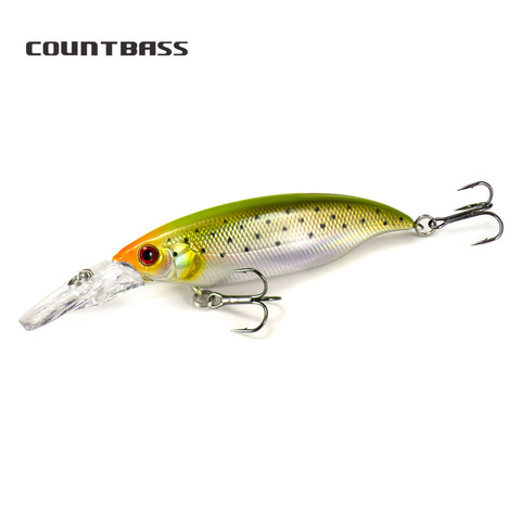 Countbass-SEÑUELOS flotantes LBO Crankbait para pesca, profundidad de buceo, 2m, catterbait, Wobbler, cebo duro, La unidad, 80mm, 11,9g ► Foto 1/6