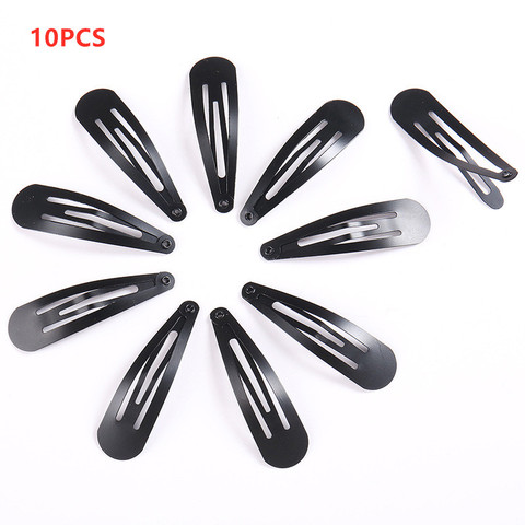 10 unids/pack nuevo Simple pinzas para cabello negro niñas horquillas BB Clips broches diademas para las mujeres broche de pelo Clips cabello herramienta ► Foto 1/6