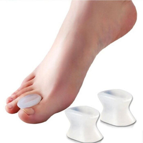 Separadores de dedos de los pies, 1 par, espaciador, enderezador, dedo del pulgar, almohadillas para los pies grandes, almohadillas para los dedos del pie, corrector de valgus, juanete de pies ► Foto 1/6