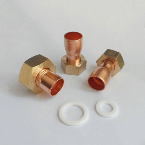 Conector de copa de alimentación, accesorio de fontanería de cobre para aire acondicionado, 1/2 