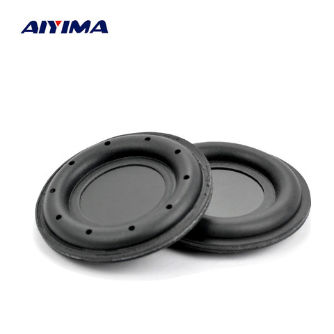 Aiyima-altavoz de radiador pasivo con borde de goma, 2 uds., 2 pulgadas, 55mm, placa de vibración de bajos de baja frecuencia, altavoz Bluetooth para el hogar ► Foto 1/5