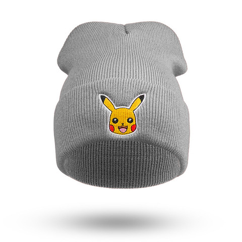 Figura de Anime de Pokemon Go, gorro de punto de Pikachu, gorras de Chico y Chica de Hip Hop, sombreros de invierno para niños, juguetes para Navidad regalos ► Foto 1/6