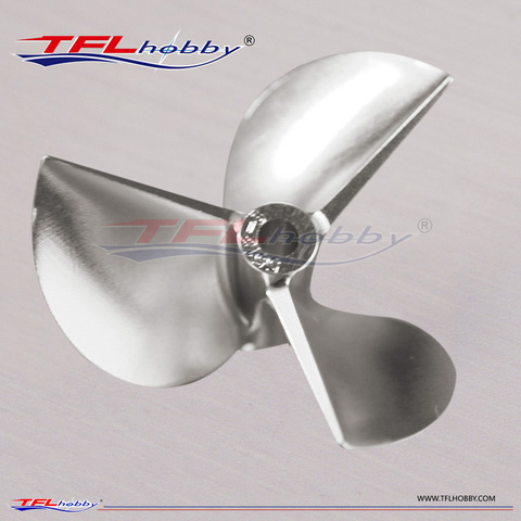 Piezas originales TFL Hélice de aluminio para barco teledirigido, agujero de paso de rosca de 55mm, diámetro de 1,8mm, serie O, 3 aspas, CNC 4,76 ► Foto 1/4