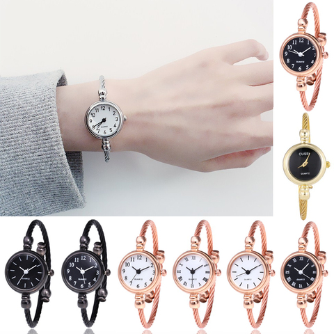 Mujer coreano nuevo joya reloj pulsera Simple versátil moda pequeña Dial chica señoras reloj ► Foto 1/6