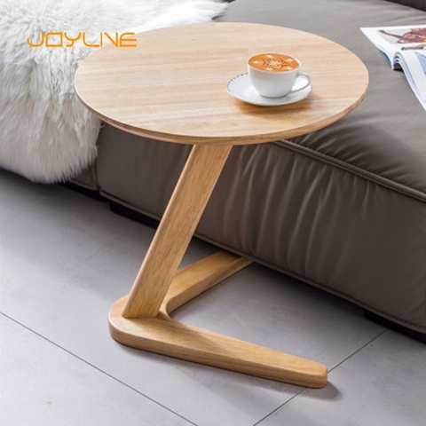 JOYLIVE-mesa auxiliar para el hogar, mueble redondo de café para sala de estar, mesita de noche pequeña, diseño minimalista ► Foto 1/6