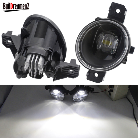 2 faros LED antiniebla delanteros para coche, 30W, 8000LM, blanco, amarillo, para Renault Clio Koleos, Laguna Espace, Thalia, Symbol Modus VelSatis ► Foto 1/6