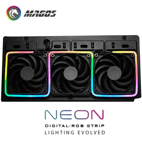 Phanteks PC Case MOD DIGITAL RGB NEON LED KIT, 5V 3Pin ARGB LED Strip soporte ASUS/GIGA/MSI SYNC ► Foto 1/5