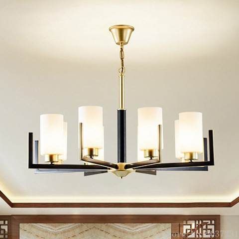 Lámpara de araña China moderna para el hogar, luz LED Lámpara colgante de restaurante, sala de estar, dormitorio Zen, Loft, de hierro, nueva ► Foto 1/5