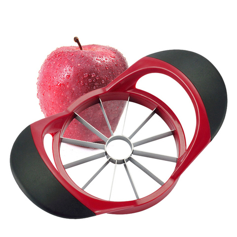 Apple Slicer versión mejorada 12-Blade Corer de manzana grande, acero inoxidable Ultra-Sharp Apple Cutter para mujeres Navidad ► Foto 1/6